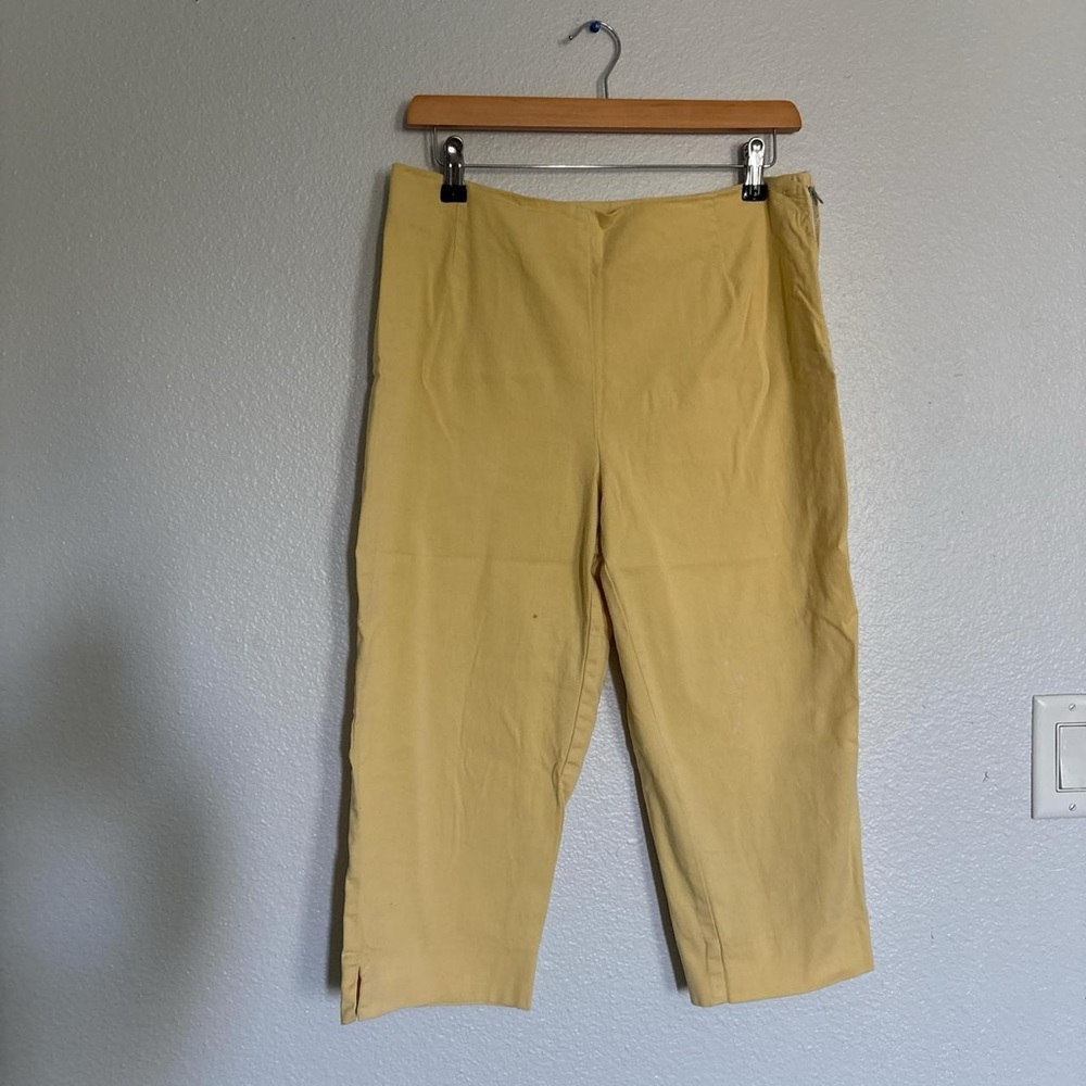 Willi Smith Butter Yellow Capri Pants